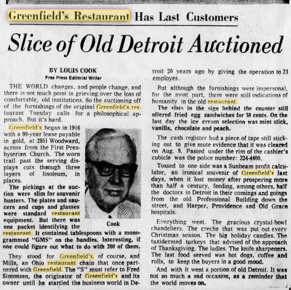 Greenfields - 1974 Article On Closure (newer photo)